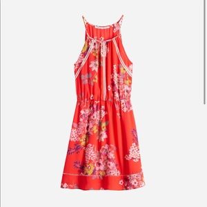 Collective Concepts Joliee red white crochet halter neck dress Stitchfix